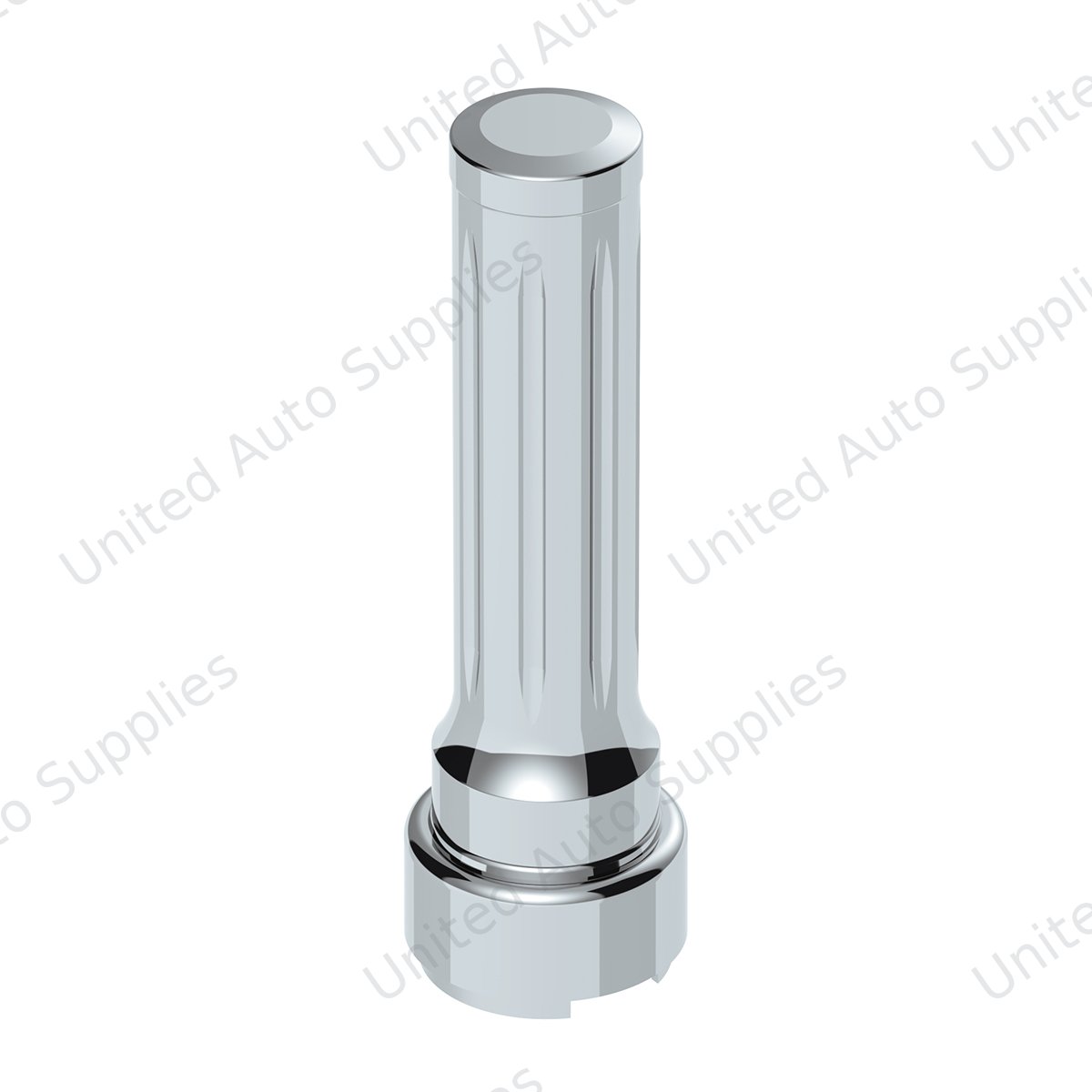 Thread-On Dallas Gearshift Knob With 9/10 Speed Adapter - Chrome/Vertical