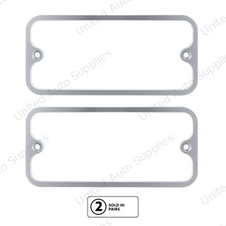 Billet Standard Side Marker Bezel For 1968-1972 Chevrolet & GMC Trucks-Clear Anodized(Pair)