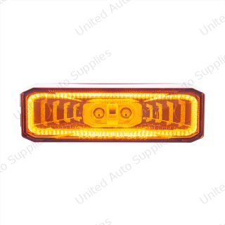 Abyss 10 LED Rectangular Clearance/Marker Light - Amber LED/Amber Lens