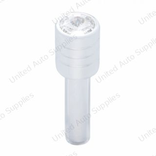 Chrome Door Lock Knob With 7/16" Clear Crystal (2pc/set)