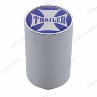 "Trailer" 3" Air Valve Knob - Blue Maltese Cross Sticker