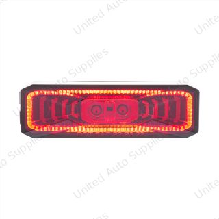 Abyss 10 LED Rectangular Clearance/Marker Light - Red LED/Red Lens