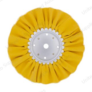 10" Yellow Treated Airway Buff - 5/8" & 1/2" Arbor