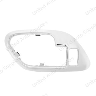 Chrome Plastic Interior Door Handle Bezel With Door Lock Hole For 1995-2000 Chevrolet/GMC Truck-R/H