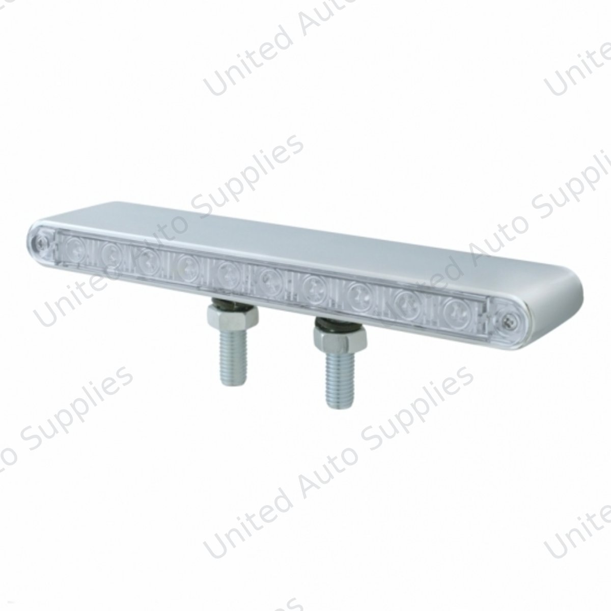 20 LED 9" Double Face Light Bar - Amber LED/Clear Lens