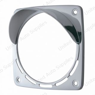 Square Turn Signal Light Bezel With Visor