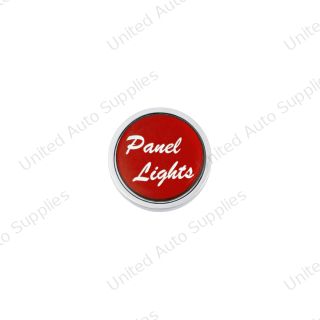 "Panel Lights" Dash Knob - Red Glossy Sticker