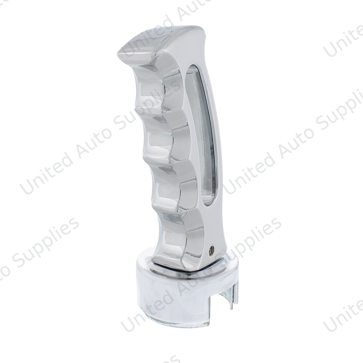 Slot Style Gearshift Knob With 13/15/18 Speed Adapter - Chrome