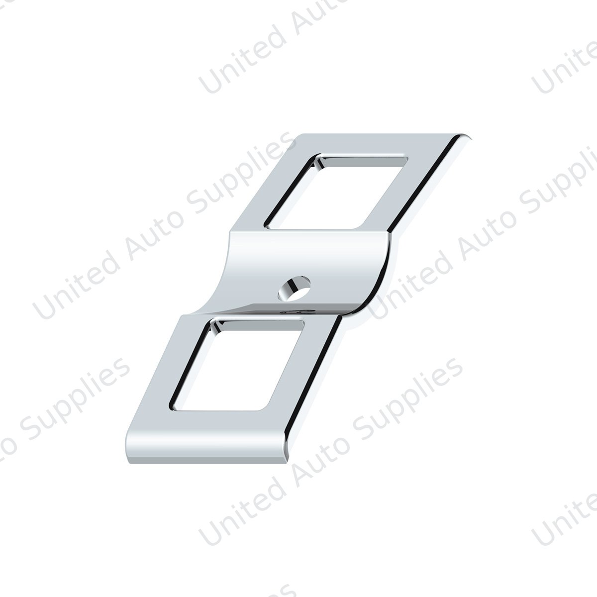 Chrome Plastic Switch Covers - 3 Openings (Card of 2)