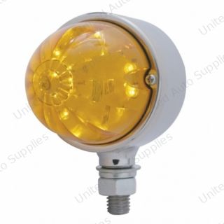 17 LED Dual Function Watermelon Single Face Light - Amber LED/Amber Lens