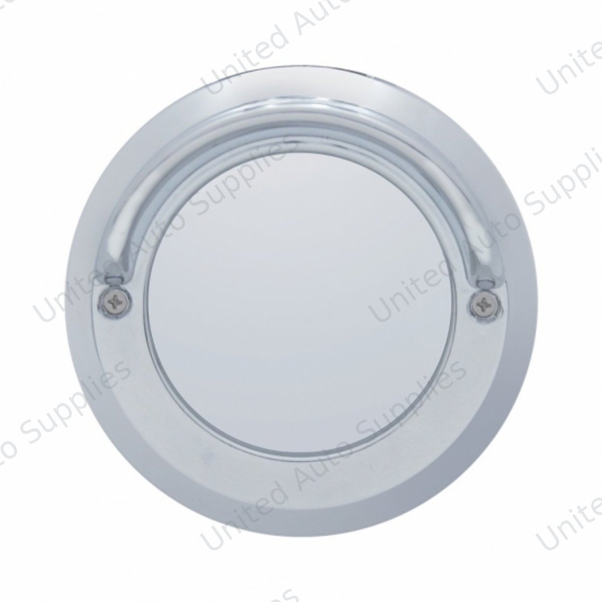 2'' Chrome Plastic Mirror Light Bezel With Visor