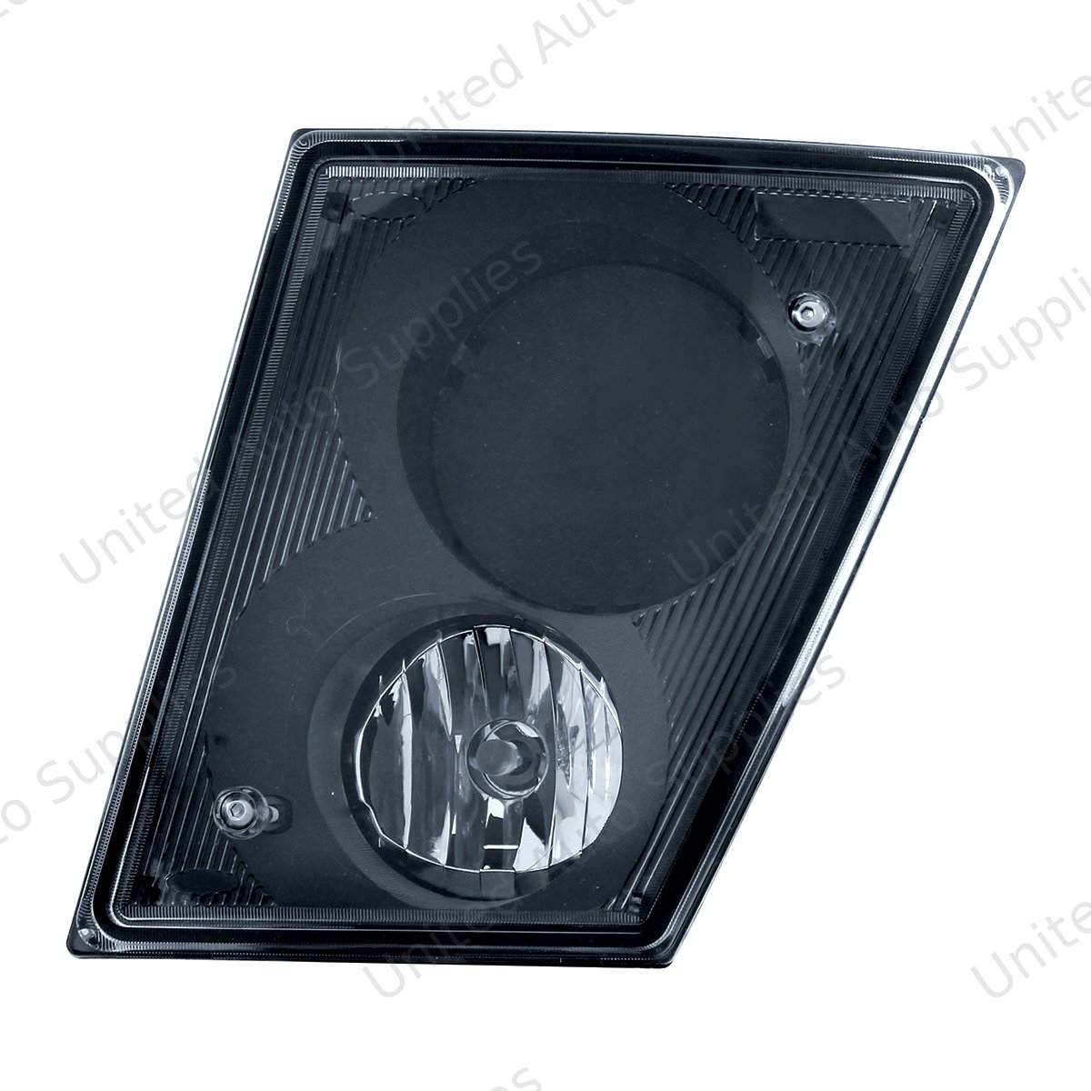 Black Fog Light Assembly For 2003-2017 Volvo VN/VNL - Driver