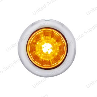 4 LED Dual Function 3/4" Mini Watermelon Light (Clearance/Marker) - Amber LED/Amber Lens