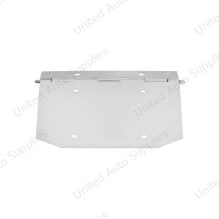 Chrome 1 License Plate Angled Holder With Hinge