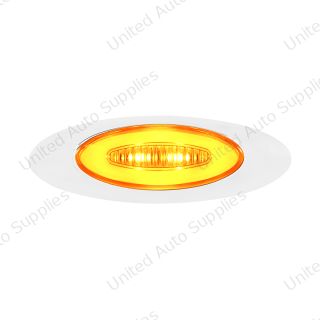 M5 Millennium GloLight 6 LED Clearance/Marker Light - Amber LED/Clear Lens
