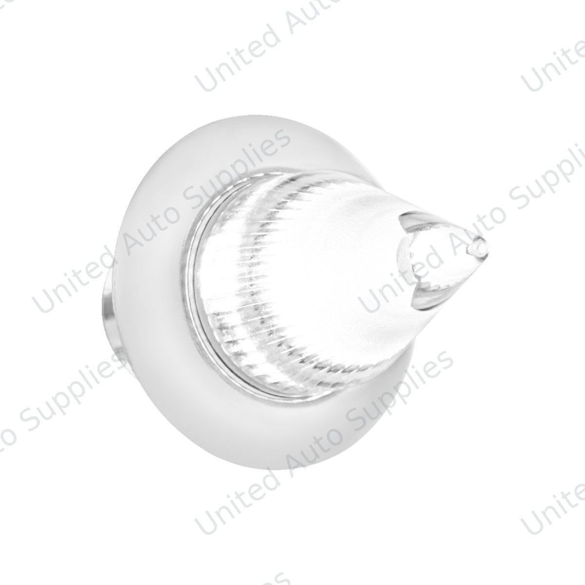 4 LED Dual Function 3/4" Mini Spike Auxiliary/Utility Light With SS Bezel - White LED/Clear Lens