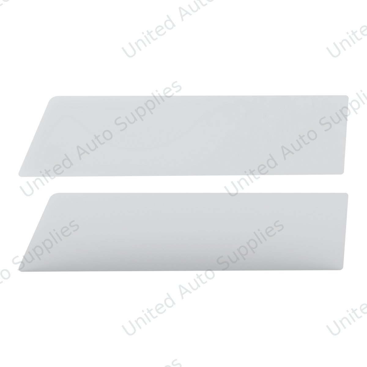 430 Stainless Steel 8" Chop Top Window Trim For 2006-2016 International Prostar With Sealed Vent Window (Pair)
