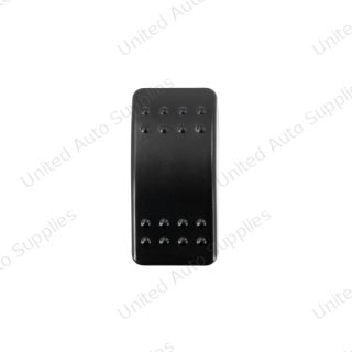 Black DPDT On/On Rocker Switch (Carling Style) 1 Pc