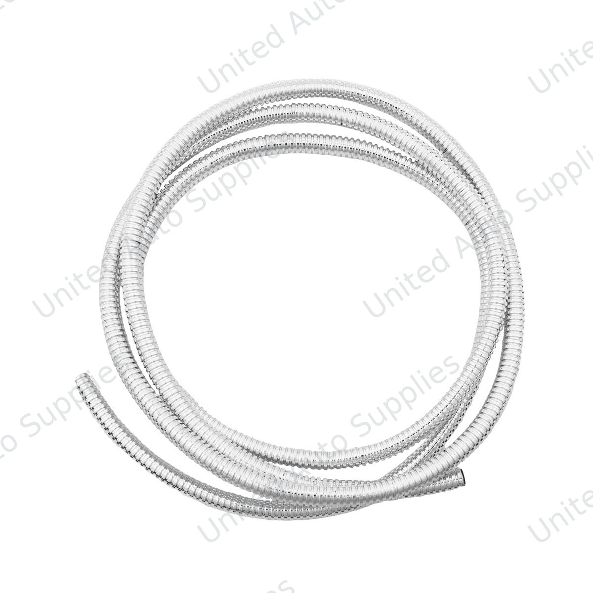 72" Long Chrome Wire Loom - 1/4" Diameter