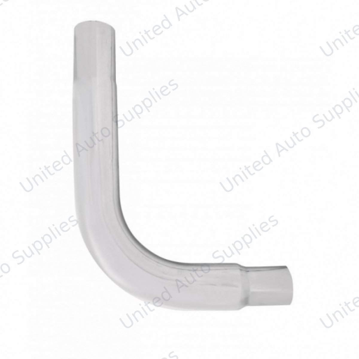 Chrome 90 Degree Exhaust Elbow, Reduce 6" O.D To 5" O.D. - 35" X 24"