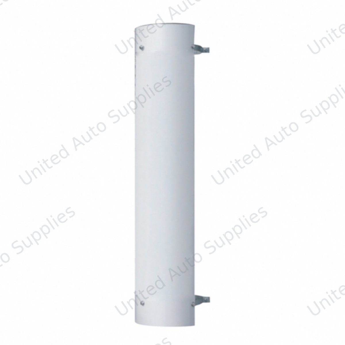 48" Tall 180 Degree Stainless Exhaust Muffler Shield For 8" Diameter Exhaust - Plain