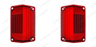 Tail Light Lens For 1968-69 & Early 1970 Chevy El Camino - L/H and R/H (2pcs)