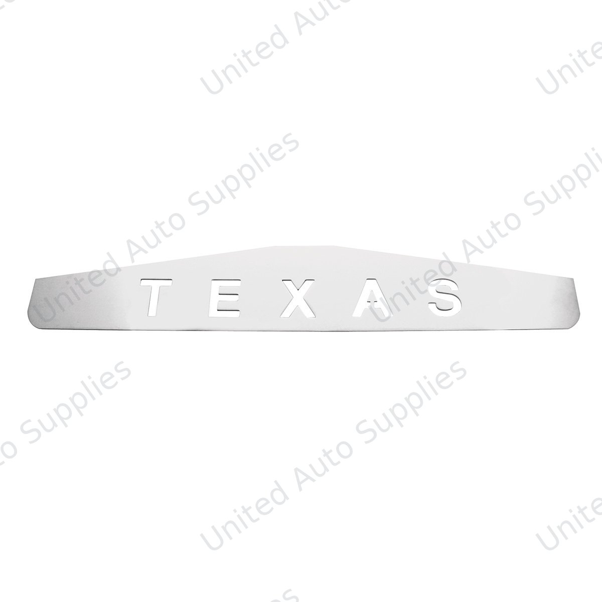 4" X 24" Chrome Texas Bottom Mud Flap Plate - Welded Stud