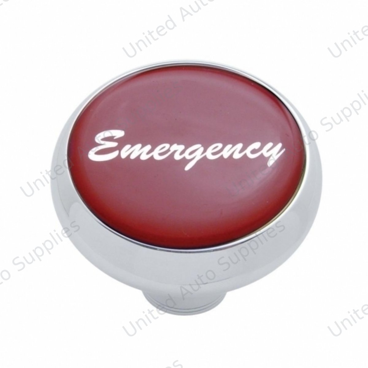 "Emergency" Deluxe Air Valve Knob - Red Glossy Sticker