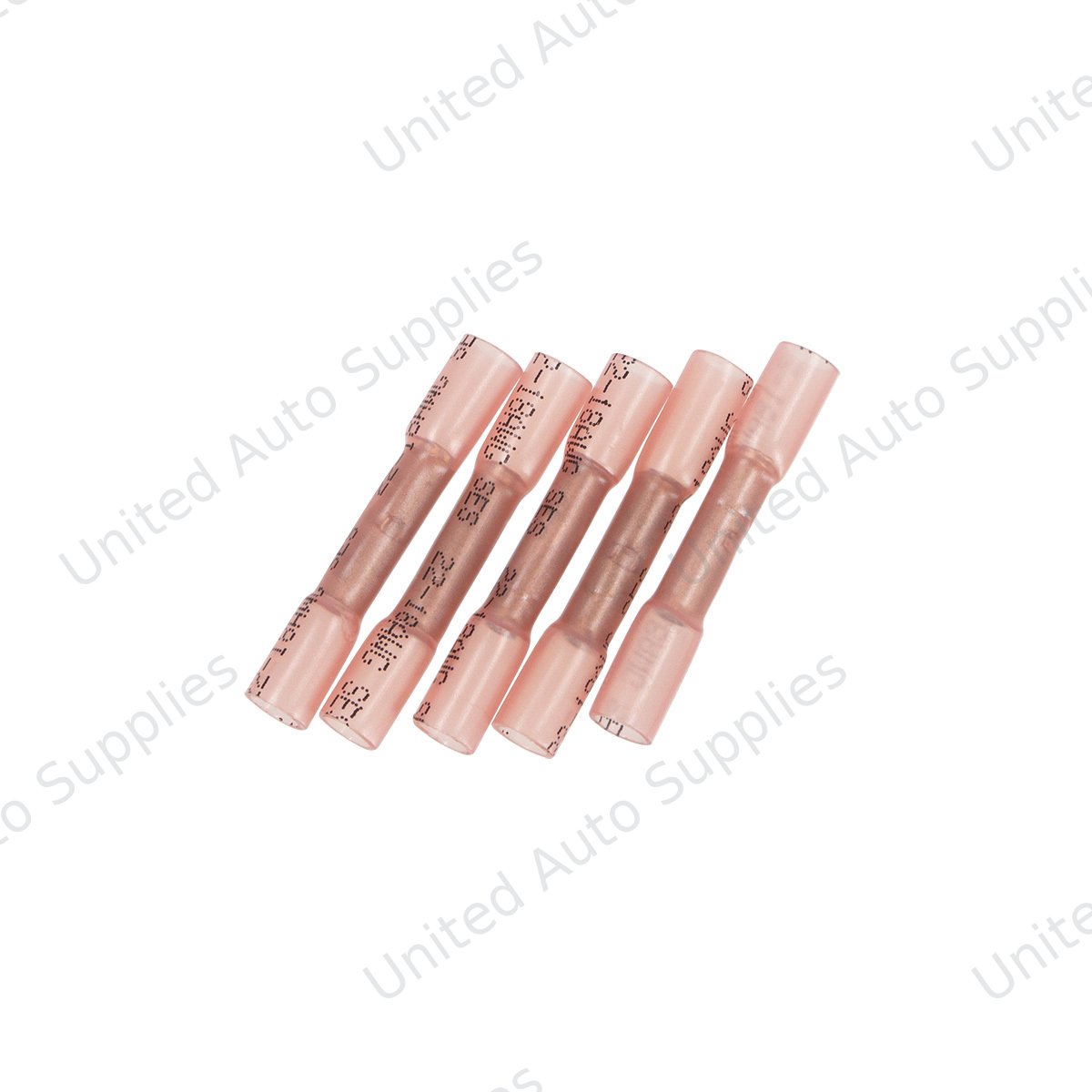 22-18 AWG CS Heat Shrink Butt Connector - Red (5-Pack)