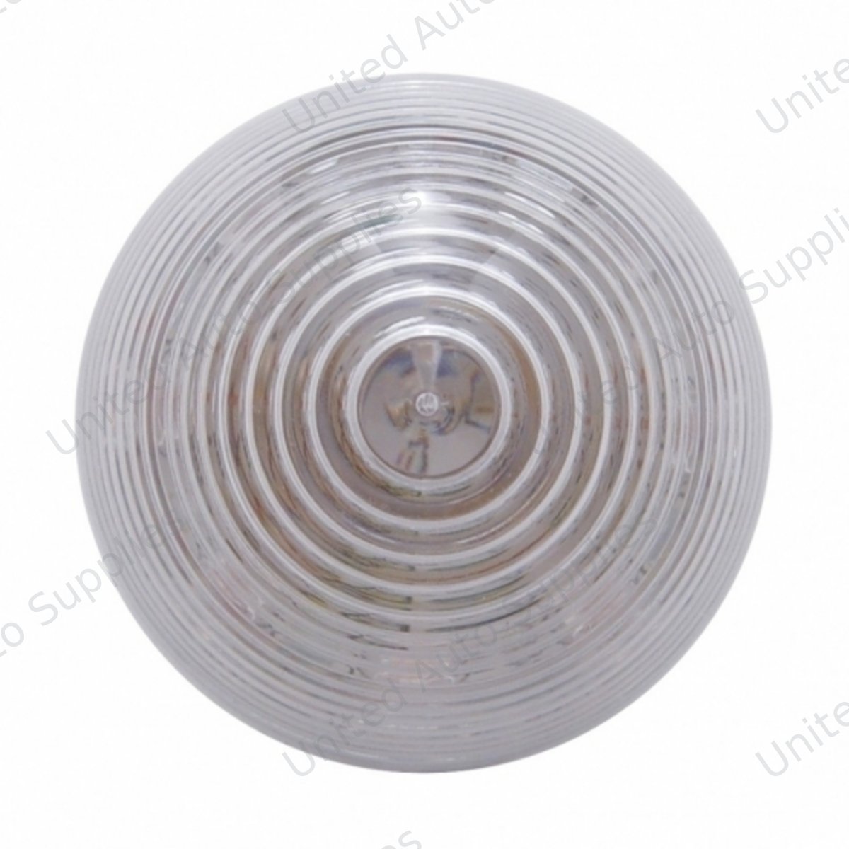 9 LED 2" Round Beehive Light (Clearance/Marker) - Red LED/Clear Lens (Bulk)