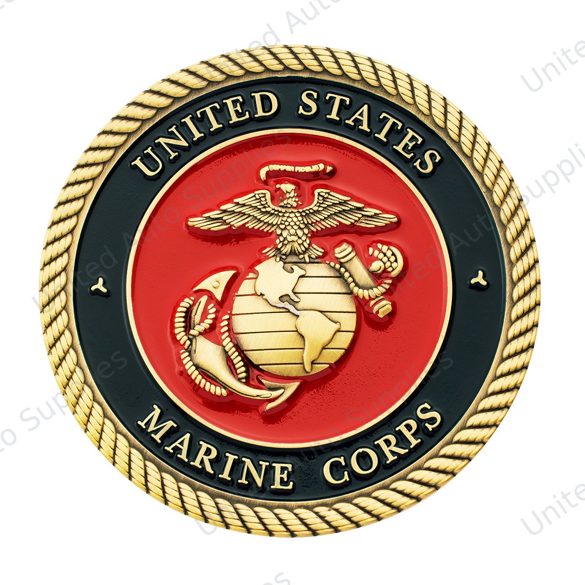 1-3/4" U.S. Military Adhesive Metal Medallion - Marine Corps