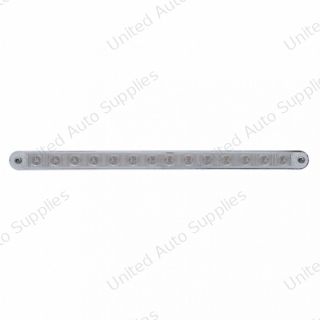 14 LED 12" Light Bar With Bezel (Stop, Turn & Tail) - Red LED/Clear Lens