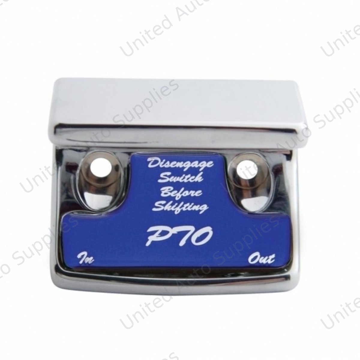 "PTO" Switch Guard With Blue Sticker