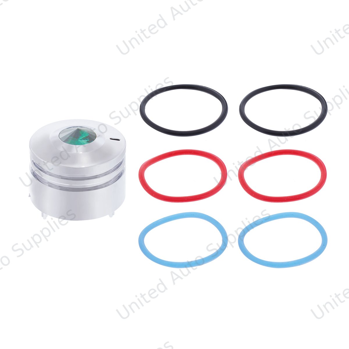 Deluxe Signature A/C Control Knob For Peterbilt - Green Crystal