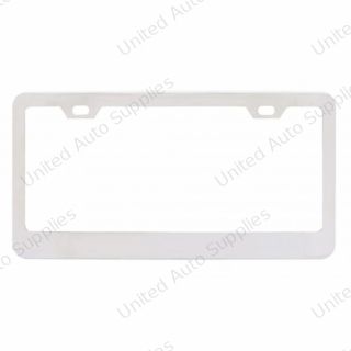 Chrome Wide Bottom 2 Hole License Plate Frame (Bulk)