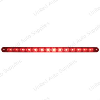 14 LED 12" Light Bar (Stop, Turn & Tail) - Red LED/Red Lens
