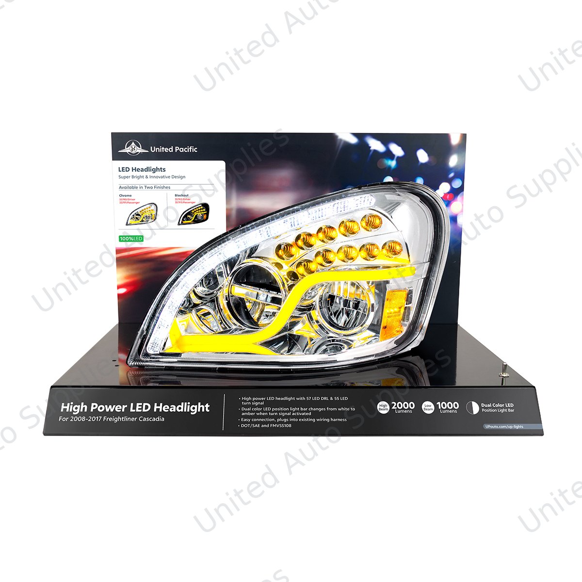 United Pacific Freightliner Cascadia Modular Headlight Display - 35790