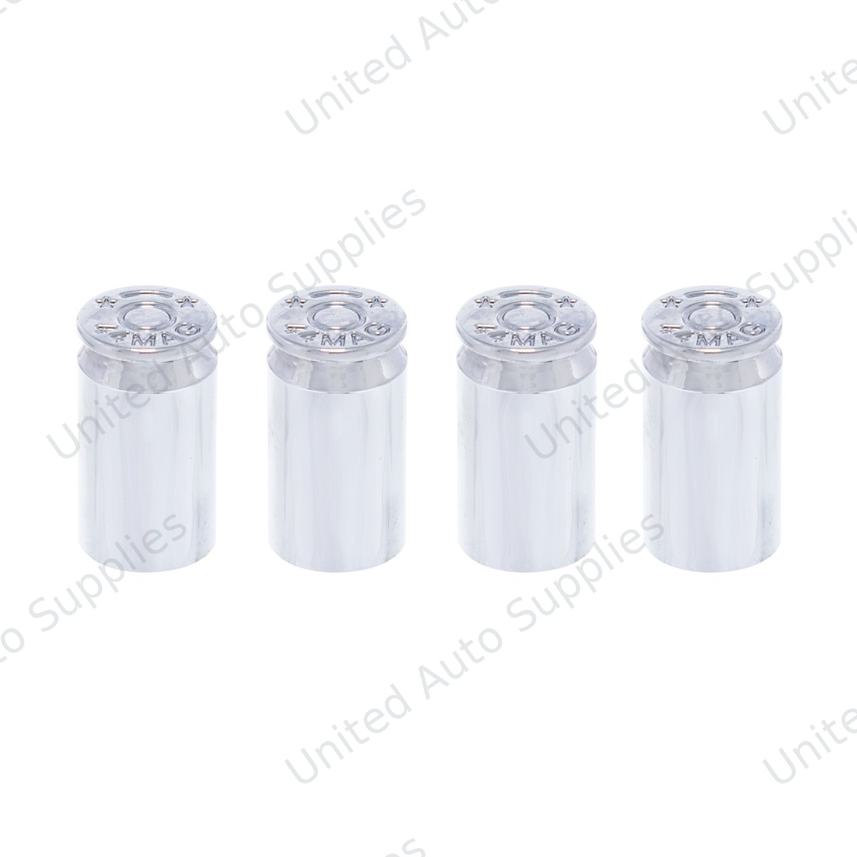 Chrome Bullet Casing Valve Caps (4-Pack)