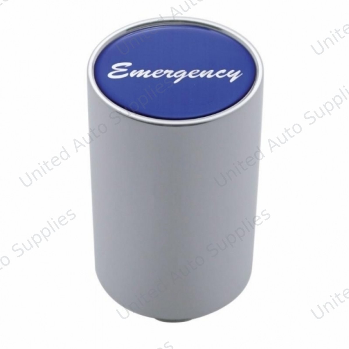 "Emergency" 3" Air Valve Knob - Blue Glossy Sticker
