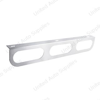 Stainless Light Bracket With 3X Oval Light Cutouts