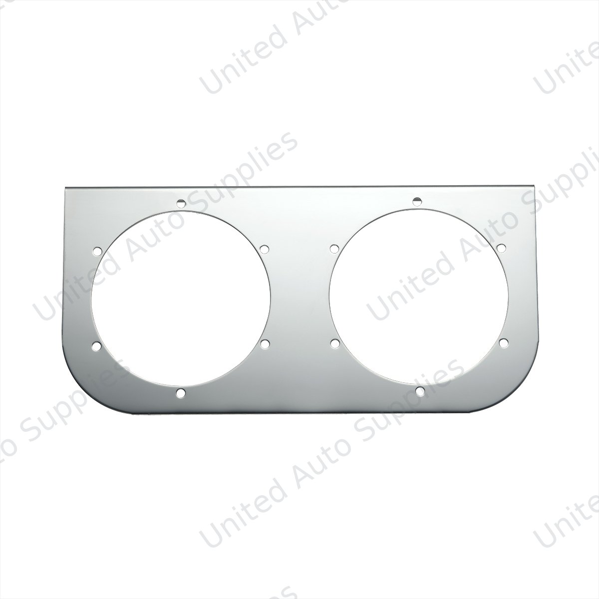 Stainless Light Bracket With 2X 4" Light Cutouts