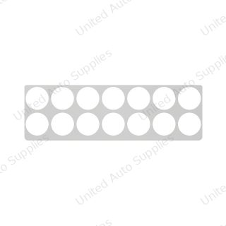 2006+ Kenworth Stainless Right Gauge Dash Panel Trim - 14 Holes