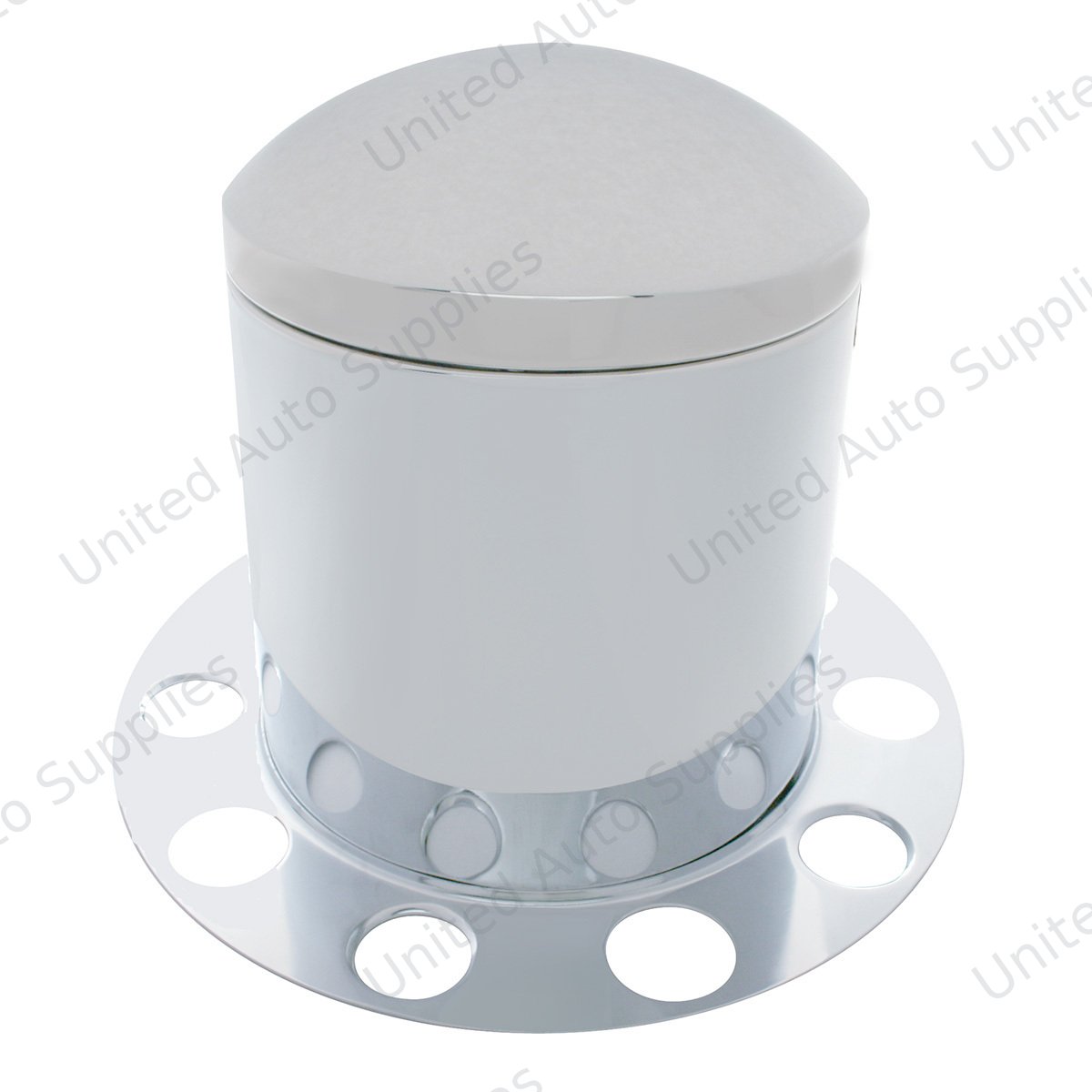 Chrome Dome Rear Axle Cover 3PC Kit For 1-1/2" Nut Cover - Aluminum Wheel