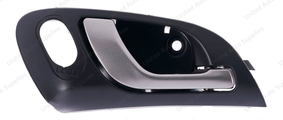 Interior Door Handle Front RH Plastic Silver Lever + Black Housing for 2002-2006 Acura RSX
