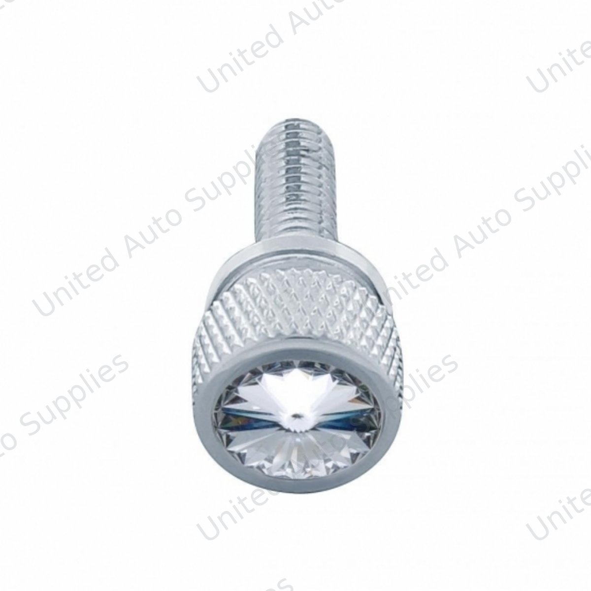 3/4" Short M6-1.0 Dash Screw For Kenworth - Clear Crystal (12-Pack)