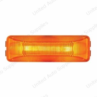 Dual Bulbs Rectangular Light (Clearance/Marker) - Amber Lens