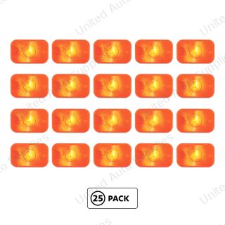 Rectangular Turn Signal Light - Amber Lens (25-Pack)