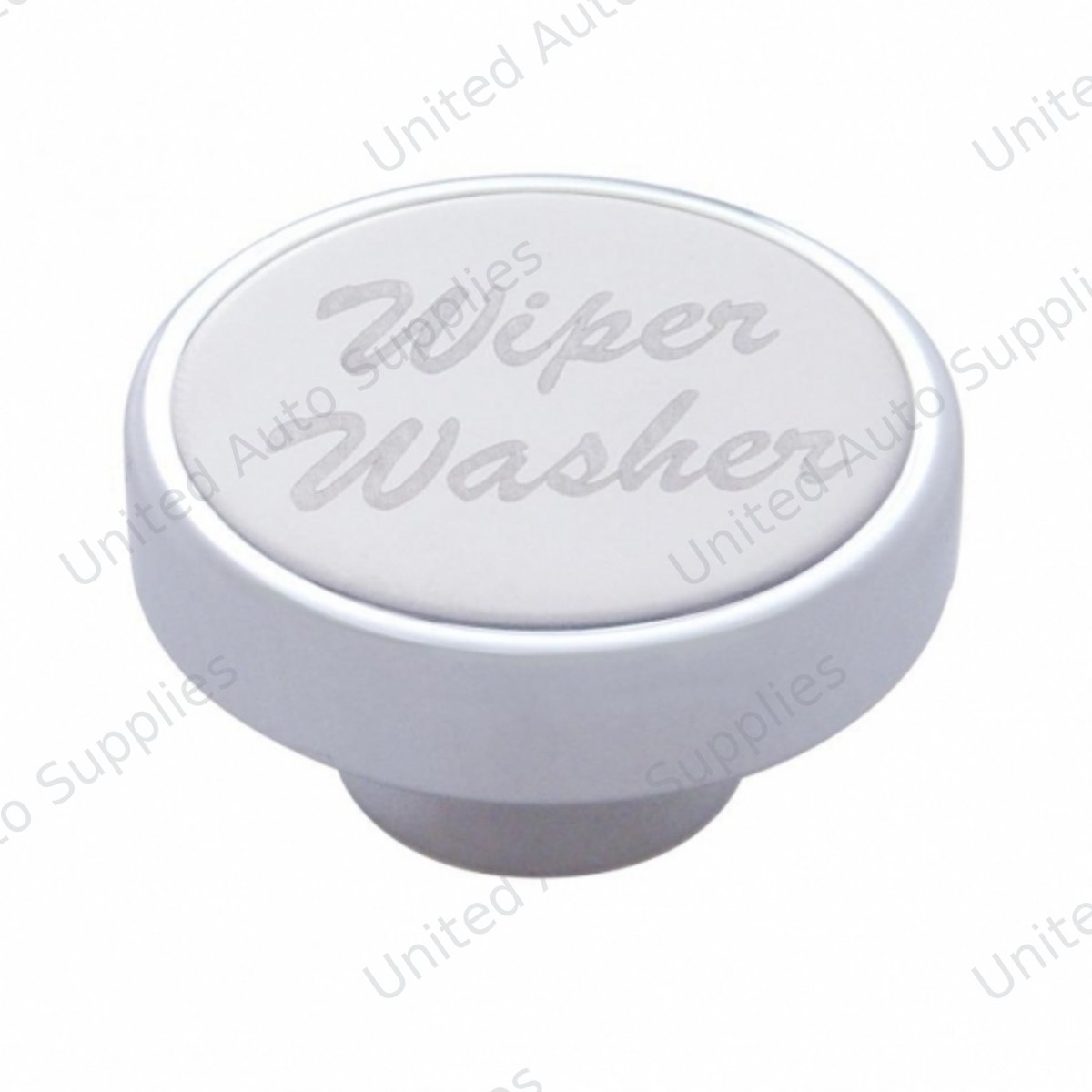 "Wiper/Washer" Dash Knob With Stainless Plaque