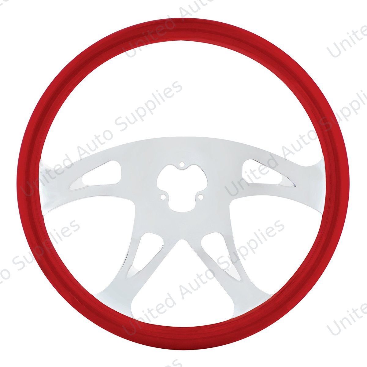 18" Color Boss Steering Wheel - Indigo Red