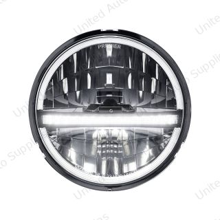 ULTRALIT - High Power LED 5-3/4" Headlight With LED DRL/Position Light - Black